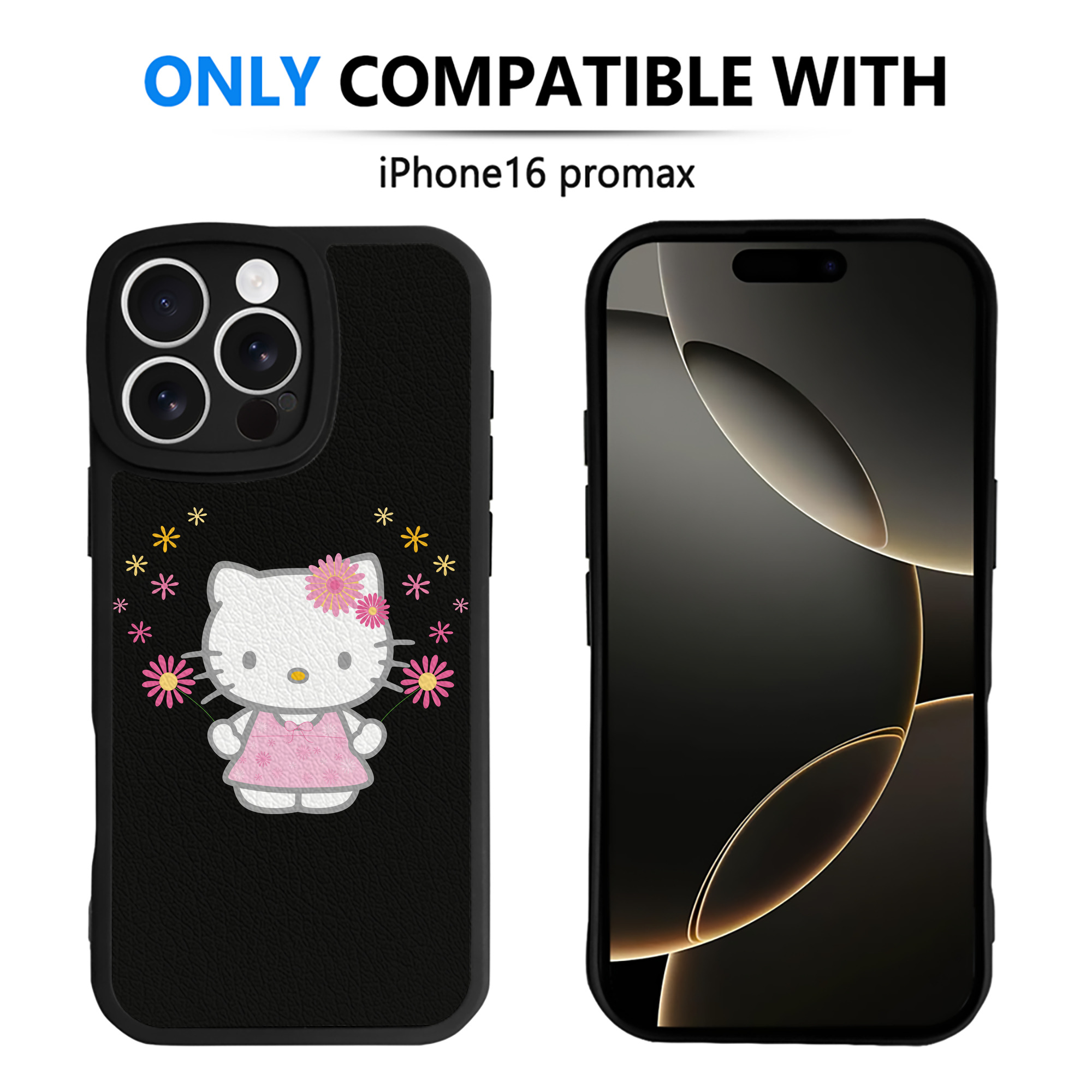 （画像用） Hello Kitty ハローキティ 【iPhone 16シリーズ対応】シリコンスマホケース（レザー調） 材質：シリコン